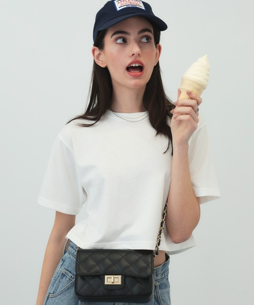 saloon(サルーン)の「SALOON(サルーン)/ キルティングチェーンバッグ(ショルダーバッグ・レディース・その他2/ブラック・FREE)」の2枚目の写真