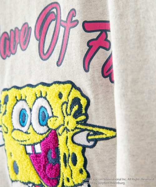 LB/S （エルビーエス）の「スポンジボブ オリジナルデザインTシャツ パトリック　イカルド　ドロップショルダー ビッグシルエット　ユニセックス（Tシャツ/カットソー・メンズ・ベージュ系その他/グリーン系その他/ホワイト系その他2/ブルー系その他2・X-LARGE/LARGE/MEDIUM/SMALL）」の13枚目の写真