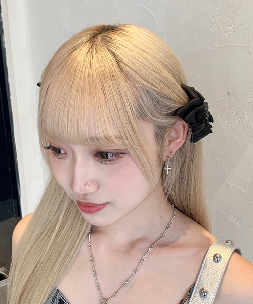 SHEPP（シープ）の「【お気に入り9,000人突破！】【2個セット】サテン ミニリボンクリップ（バレッタ/ヘアクリップ・レディース・ブラック・S）」の13枚目の写真