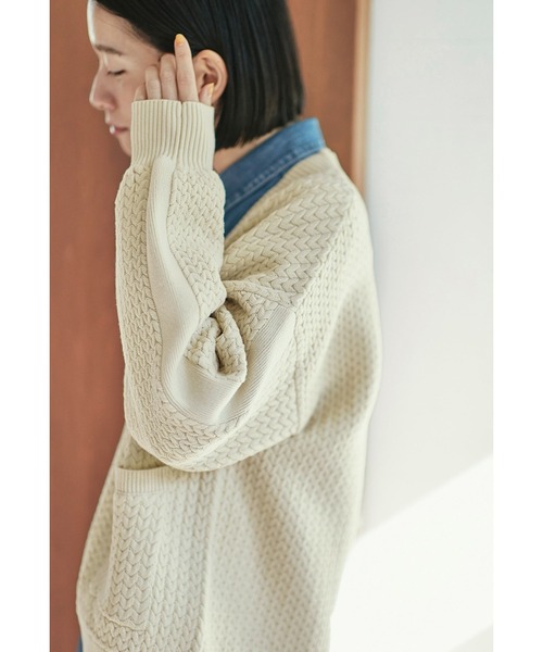 Sunny clouds（サニークラウズ）の「サニークラウズ　ほっこり袖カーディガン（カーディガン/ボレロ・レディース・ブルー/アイボリー・X-LARGE/LARGE/MEDIUM）」の20枚目の写真