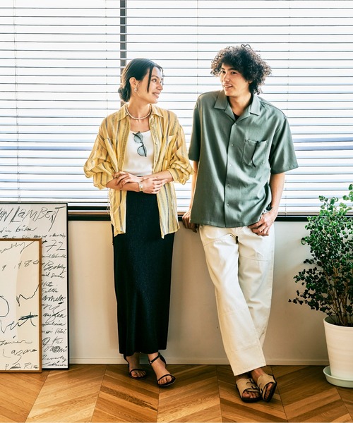 セール】【速乾・軽量・イージーケア】UMWオープンカラー半袖シャツ