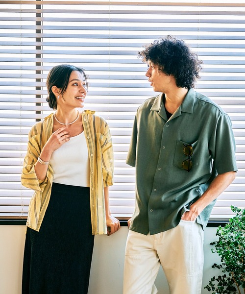 セール】【速乾・軽量・イージーケア】UMWオープンカラー半袖シャツ