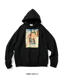 HOMEGAME（ホームゲーム）の「HOMEGAME × グラップラー刃牙 × パンクラス × THREE TIDES TATTOO 愚地克巳 ＆ 烈海王 HOODIE【HG240501】（パーカー）」