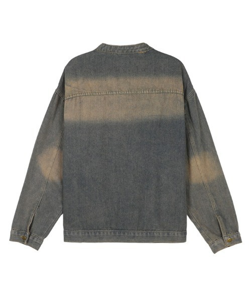 ASCLO(エジュクロ)の「ASCLO Vintage Biker Denim Jacket(デニムジャケット・メンズ・ブルー・LARGE/MEDIUM)」の13枚目の写真