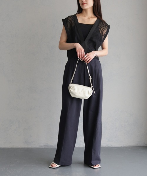 cheriella(シェリエラ)の「【cheriella】牛革ハンドバッグ(ハンドバッグ・レディース・アイボリー/シルバー/ミント・ONESIZE)」の5枚目の写真