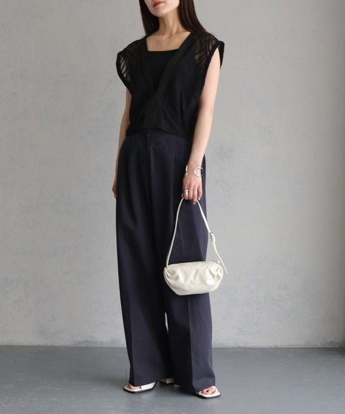 cheriella(シェリエラ)の「【cheriella】牛革ハンドバッグ(ハンドバッグ・レディース・アイボリー/シルバー/ミント・ONESIZE)」の6枚目の写真