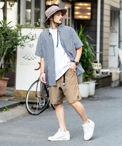 KANGOL(カンゴール)の「【KANGOL/カンゴール】別注コラボ 接触冷感 水陸両用ガーデニングクライミングショートパンツ/ボードショーツ(その他パンツ・メンズ・ブラック系/マスタード/カモフラージュ/レオパード/ベージュ/パープル/ブラック/グレー/オリーブ/ネイビー・M/L/XL)」の15枚目の写真