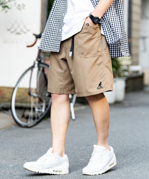 KANGOL(カンゴール)の「【KANGOL/カンゴール】別注コラボ 接触冷感 水陸両用ガーデニングクライミングショートパンツ/ボードショーツ(その他パンツ・メンズ・ブラック系/マスタード/カモフラージュ/レオパード/ベージュ/パープル/ブラック/グレー/オリーブ/ネイビー・M/L/XL)」の11枚目の写真