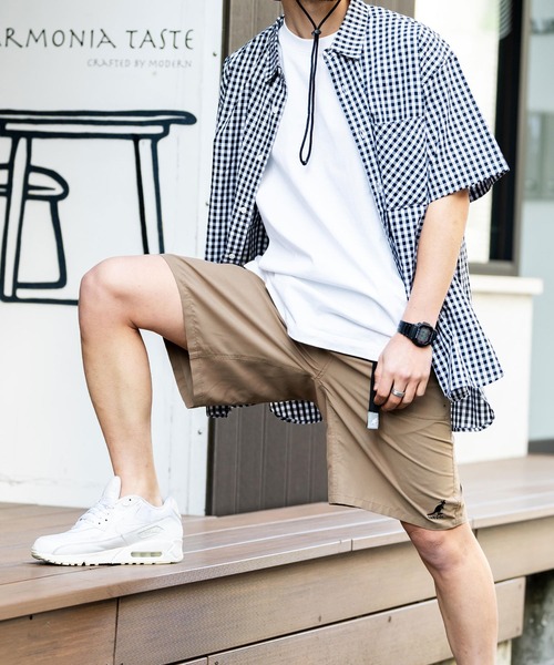 KANGOL(カンゴール)の「【KANGOL/カンゴール】別注コラボ 接触冷感 水陸両用ガーデニングクライミングショートパンツ/ボードショーツ(その他パンツ・メンズ・ブラック系/マスタード/カモフラージュ/レオパード/ベージュ/パープル/ブラック/グレー/オリーブ/ネイビー・M/L/XL)」の17枚目の写真