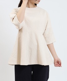 TRUDEA | ジャガードペプラムプルオーバー(シャツ/ブラウス)