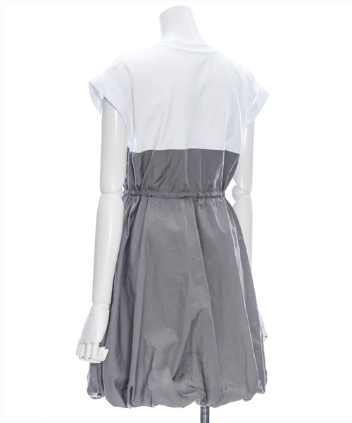 clear（クリア）の「ドッキングバルーンミニワンピース［1枚で楽ちん♪ 大人 カジュアル ショート丈］≪再入荷≫（ワンピース・レディース・ブラック/チャコールグレー・F）」の5枚目の写真