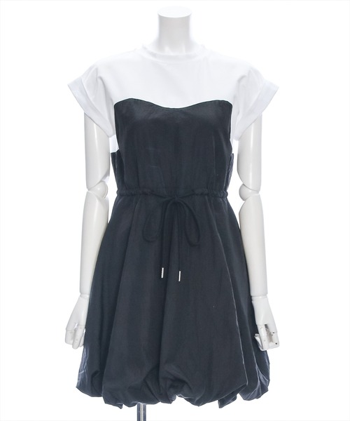 clear（クリア）の「ドッキングバルーンミニワンピース［1枚で楽ちん♪ 大人 カジュアル ショート丈］≪再入荷≫（ワンピース・レディース・ブラック/チャコールグレー・F）」の16枚目の写真