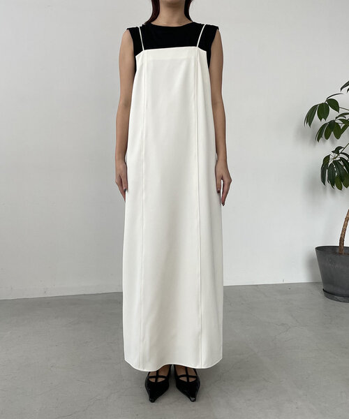 CAPRICIEUX LE'MAGE（カプリシューレマージュ）の「ベアキャミワンピース（ワンピース・レディース・ブラック/ホワイト系その他・FREE/PS）」の3枚目の写真