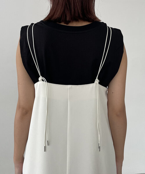 CAPRICIEUX LE'MAGE（カプリシューレマージュ）の「ベアキャミワンピース（ワンピース・レディース・ブラック/ホワイト系その他・FREE/PS）」の22枚目の写真