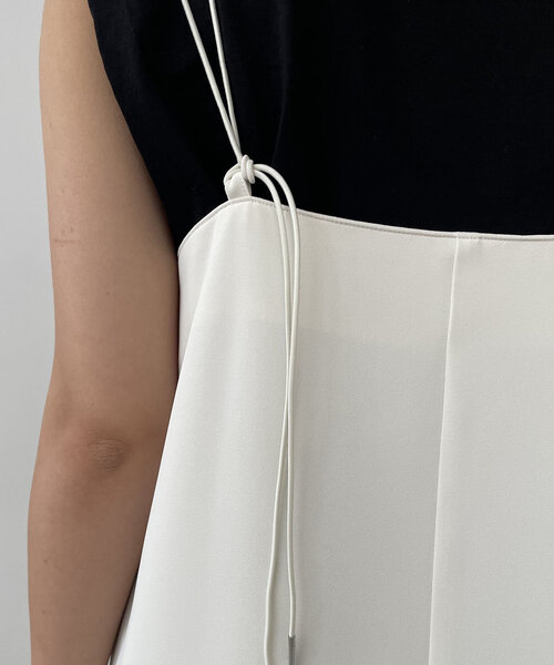 CAPRICIEUX LE'MAGE（カプリシューレマージュ）の「ベアキャミワンピース（ワンピース・レディース・ブラック/ホワイト系その他・FREE/PS）」の17枚目の写真