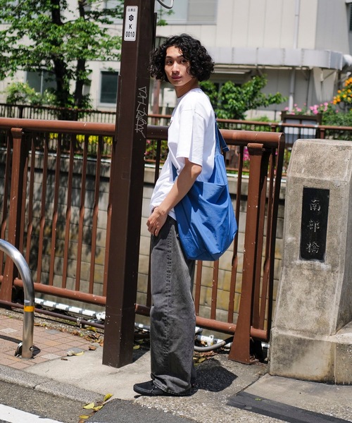 THRASHER(スラッシャー)の「GONZ SAD Shoulder Bag L /THRASHER スラッシャー撥水加工リップストップナイロンワンポイントショルダーバッグ(ショルダーバッグ・メンズ・ブルー/ライトグレー/ブラック×ホワイト・FREE)」の13枚目の写真