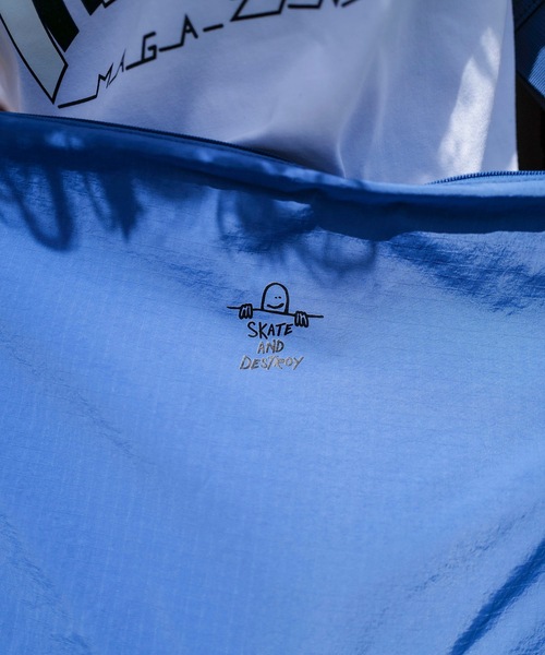 THRASHER(スラッシャー)の「GONZ SAD Shoulder Bag L /THRASHER スラッシャー撥水加工リップストップナイロンワンポイントショルダーバッグ(ショルダーバッグ・メンズ・ブルー/ライトグレー/ブラック×ホワイト・FREE)」の16枚目の写真