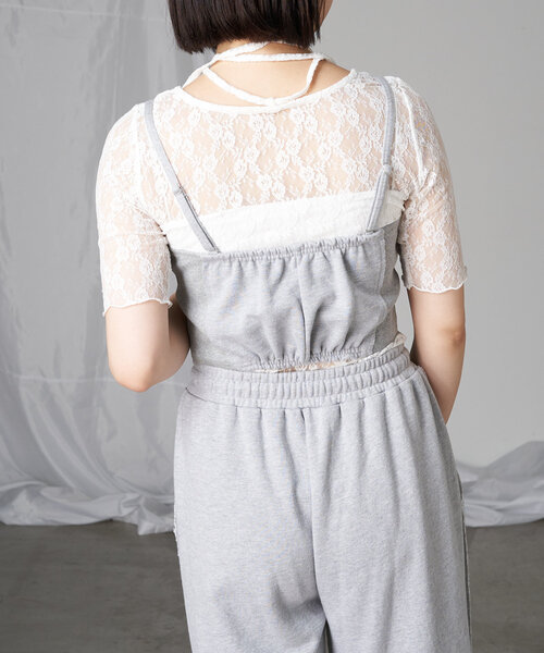 RAY CASSIN（レイカズン）の「レースチョーカーTシャツ（Tシャツ/カットソー・レディース・ブラック/ブルー/ホワイト・FREE）」の17枚目の写真