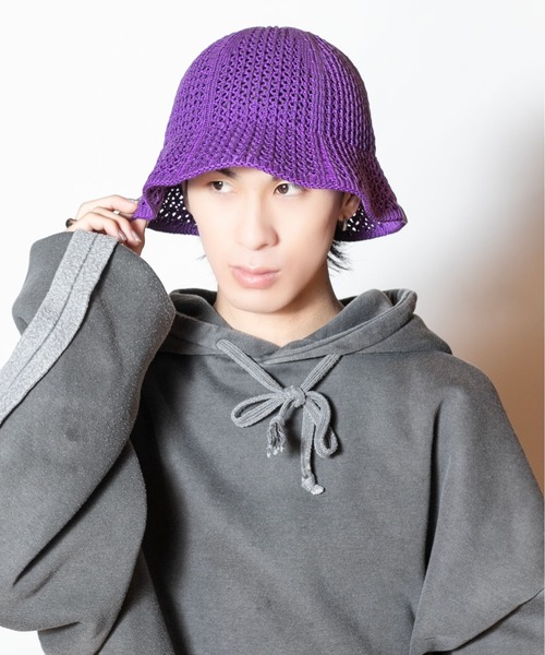 CA4LA（カシラ）の「CF KNIT TULIP（ハット・メンズ・パープル/ブラック/ホワイト/イエロー・ONESIZE）」の7枚目の写真