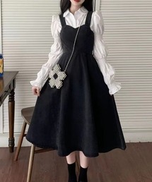 デニムサロペットスカート