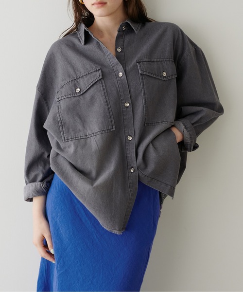 LARUTA ラルータ デニムオーバーシャツ レディース LARUTA