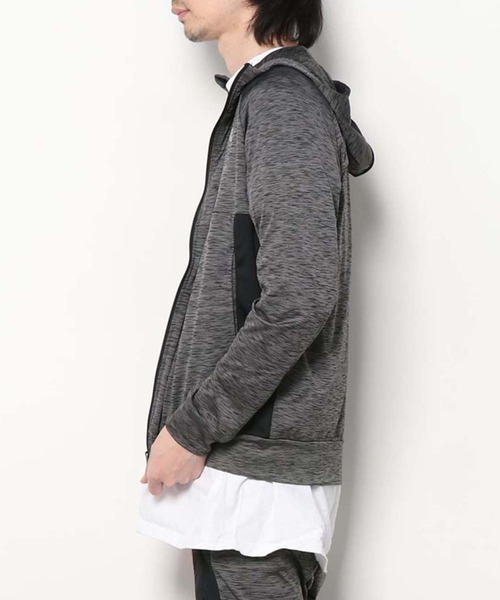 LONSDALE(ロンズデール)の「LONSDALE ポリニット フルジップパーカー(ジャージ・メンズ・チャコール・L)」の5枚目の写真