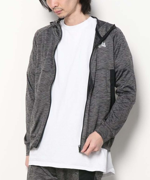 LONSDALE(ロンズデール)の「LONSDALE ポリニット フルジップパーカー(ジャージ・メンズ・チャコール・L)」の6枚目の写真