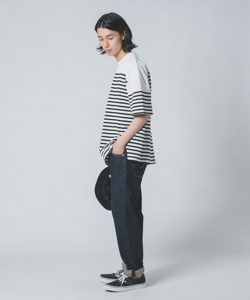 ROUGH TRADE（ラフトレード）の「【ROUGH TRADE/ラフトレード】 パネルボーダーバスクT（Tシャツ/カットソー・メンズ・ブラック/ブルー/ダークブラウン・MEDIUM/LARGE/X-LARGE）」の20枚目の写真