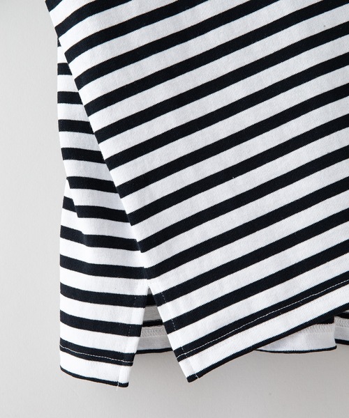 ROUGH TRADE（ラフトレード）の「【ROUGH TRADE/ラフトレード】 パネルボーダーバスクT（Tシャツ/カットソー・メンズ・ブラック/ブルー/ダークブラウン・MEDIUM/LARGE/X-LARGE）」の10枚目の写真