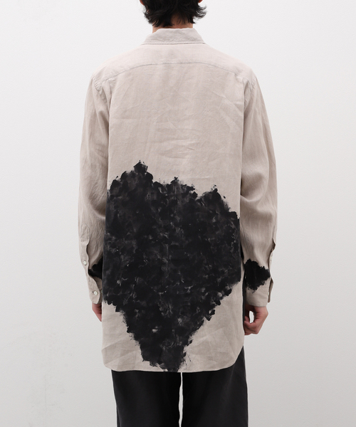 markaware(マーカウェア)の「MARKAWARE (マーカウェア) 別注 W COLLAR SHIRT LONG(シャツ/ブラウス・メンズ・ライトグレー・2/3)」の5枚目の写真