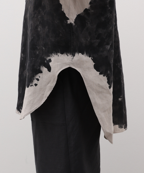markaware(マーカウェア)の「MARKAWARE (マーカウェア) 別注 W COLLAR SHIRT LONG(シャツ/ブラウス・メンズ・ライトグレー・2/3)」の12枚目の写真