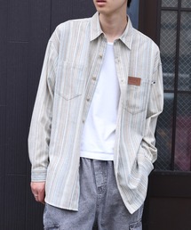 HOOK -original- 古着風レトロ総柄ビッグシャツ