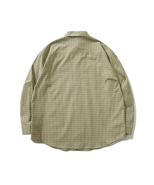 HOOK(フック)の「HOOK -original- 古着風レトロ総柄ビッグシャツ(シャツ/ブラウス・メンズ・ダークベージュ/ライトブルー/ライトベージュ/ベージュ/ブルー/ダークグリーン・L/M/XL)」の15枚目の写真