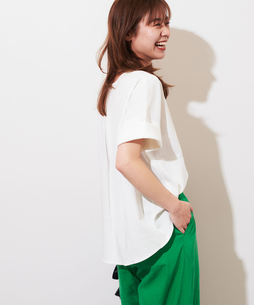 JOURNAL STANDARD relume(ジャーナルスタンダード レリューム)の「《追加2》ADDICTポンチクルーネックタックプルオーバー(Tシャツ/カットソー・レディース・ベージュ/ホワイト/チャコールグレー/ブラック・FREE)」の14枚目の写真