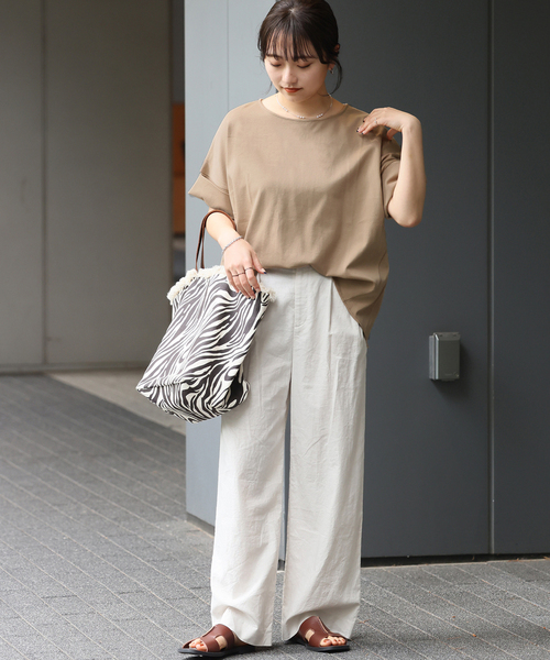 JOURNAL STANDARD relume(ジャーナルスタンダード レリューム)の「《追加2》ADDICTポンチクルーネックタックプルオーバー(Tシャツ/カットソー・レディース・ベージュ/ホワイト/チャコールグレー/ブラック・FREE)」の18枚目の写真