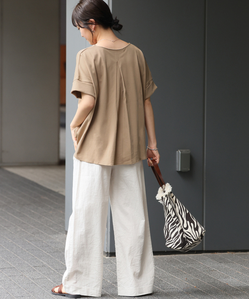 JOURNAL STANDARD relume(ジャーナルスタンダード レリューム)の「《追加2》ADDICTポンチクルーネックタックプルオーバー(Tシャツ/カットソー・レディース・ベージュ/ホワイト/チャコールグレー/ブラック・FREE)」の19枚目の写真
