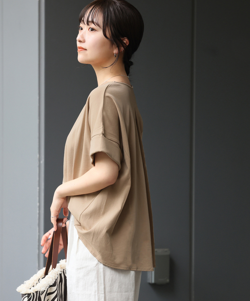 JOURNAL STANDARD relume(ジャーナルスタンダード レリューム)の「《追加2》ADDICTポンチクルーネックタックプルオーバー(Tシャツ/カットソー・レディース・ベージュ/ホワイト/チャコールグレー/ブラック・FREE)」の21枚目の写真