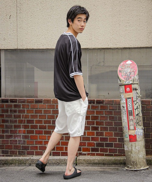 niko and...（ニコアンド）の「ペインターショートパンツ（その他パンツ・メンズ・ブラック/オフホワイト/ブルー/インディゴブルー・MEDIUM/LARGE）」の8枚目の写真