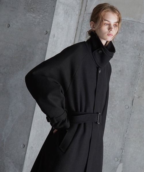 SERACE オーバーメルトンステンカラーコート SERACE ステンカラーコート コート 「SERACE」2way over melton