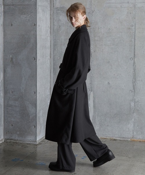 【SERACE】2wayオーバーメルトンステンカラーコート タグ付き新品 SERACE（セラス）の「【SERACE】2way over melton soutien collar coat