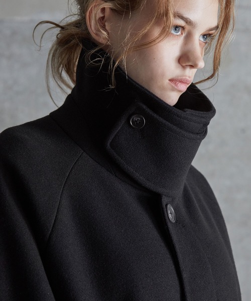 SERACE】2way over melton soutien collar coat / 2wayオーバー