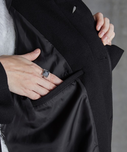 SERACE】2way over melton soutien collar coat / 2wayオーバー