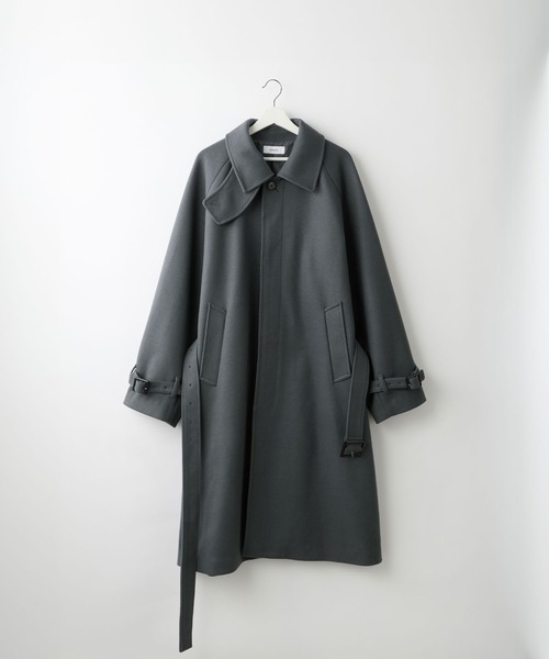 SERACE】2way over melton soutien collar coat / 2wayオーバー