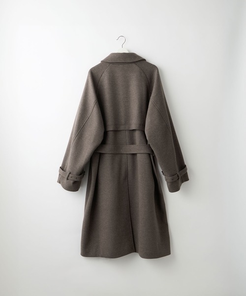 セール】【SERACE】2way over melton soutien collar coat / 2way