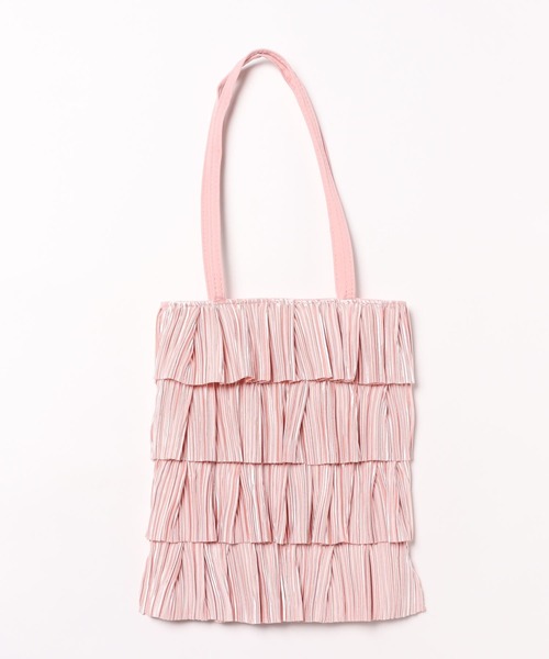 apres jour clair(アプレジュールクレア)の「【apres jour clair×ARIAZ】プリーツフリルトートバッグ(トートバッグ・レディース・ピンクベージュ/ブラック/ホワイト・FREE)」の9枚目の写真