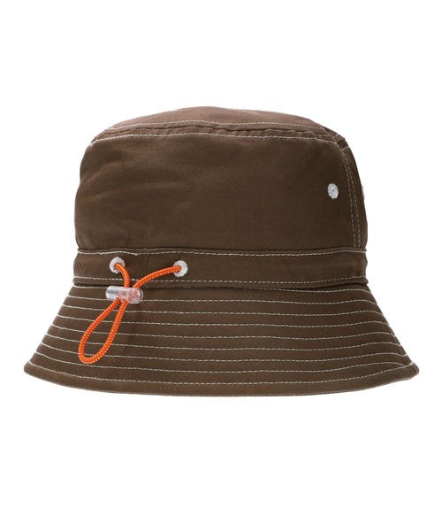 X-girl（エックスガール）の「STITCH BUCKET HAT（ハット・レディース・ホワイト/ブラック/ブラウン・ONE SIZE）」の8枚目の写真