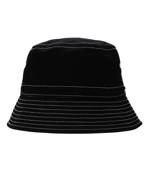 X-girl（エックスガール）の「STITCH BUCKET HAT（ハット・レディース・ホワイト/ブラック/ブラウン・ONE SIZE）」の9枚目の写真