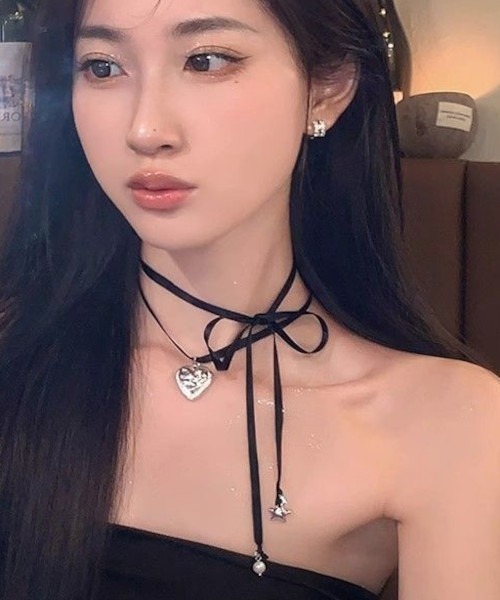 MASHIRO（マシロ）の「【MASHIRO】リボンチョーカー バレエコア（MA）（チョーカー・レディース・ピンク/ブラック・FREE）」の7枚目の写真