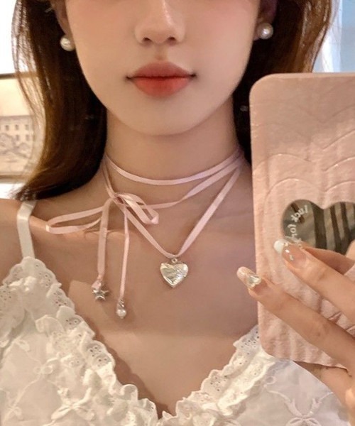 MASHIRO（マシロ）の「【MASHIRO】リボンチョーカー バレエコア（MA）（チョーカー・レディース・ピンク/ブラック・FREE）」の9枚目の写真