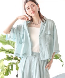 LEPSIM | 開襟ショートシャツ　117918(シャツ/ブラウス)